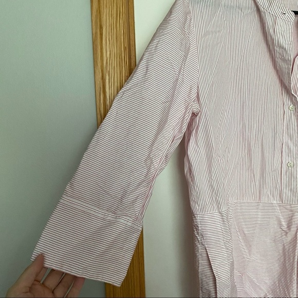 Vince Red and White Striped Pullover Tunic Size Medium - Picture 5 of 10